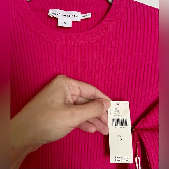 Good American Virgo Rib Mini Dress - Picture 4 of 5